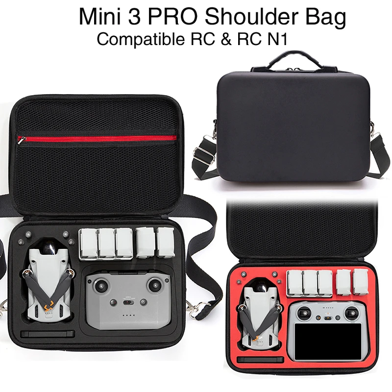 

Hard Shell Case for DJI MINI 3 Pro Shoulder Bag compatible RC& RC-N1 remote controller Carrying Case Storage Bag Accessory