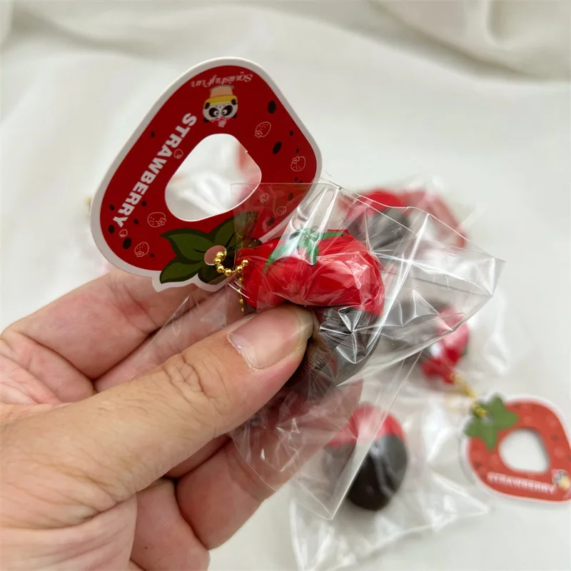 Erdbeer-Tangetanz-Squishy-Fidget-Spielzeug – Langsam rückfederndes Stressabbau-Spielzeug für Kinder, Erwachsene, Büro & Partygeschenke, Quetschgeschenk 2026 Neu