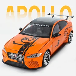 Jaguar XE SV Project 8 Alloy Car Model Simulation 1:18 with Sound Light Collection Miniature Voiture Diecast Boy Toy Home Decor