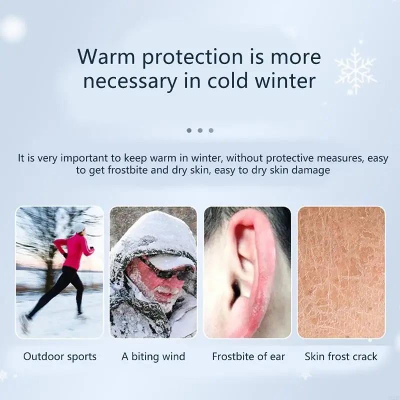  Winter Ear Warmer Fleece Headband Adults Full Cover Earmuffs Stay Warm for Running Skiing Work Out Snowboarding
