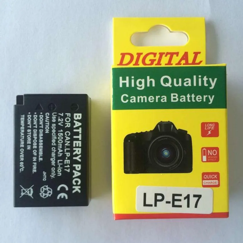 

1500mAh LP-E17 LP E17 Li-ion Battery Fast Charing for Canon EOS R8 R10 200D 750D 760D 800D 850D 8000D 77D M3 M5 M6 T6i T6s T7i