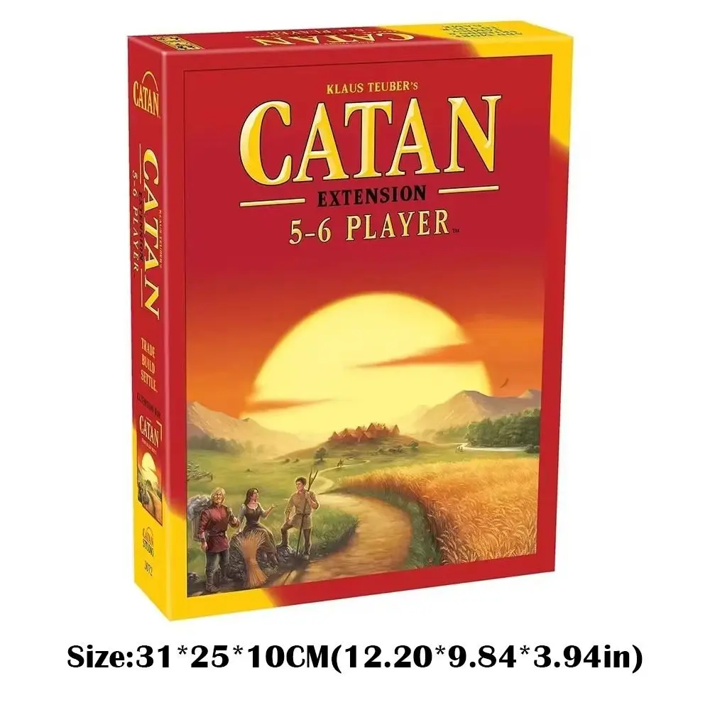 New 2-8 People Catan Board Game Catan Expansion Pack Leisure Toy Funny Puzzle Card Game Creative Party Games English