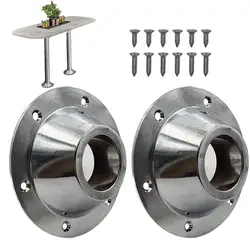 C amper Table Mount Aluminum Pedestal Flange Mount Floor Mounting Base With Screws Replacement RV Hardware RV Table Mount For