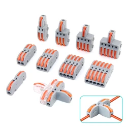 10 30 50PCS Quick Splicing Multiplex Butt Wire Connector Cable Push-in Splice Terminal Block For Home Terminal Block 28-12AWG