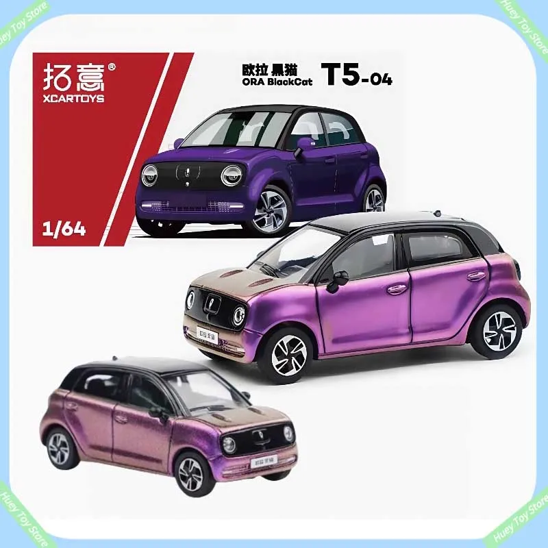

Tuoyi Xcartoys 1:64 модель автомобиля из сплава, игрушечный автомобиль, Эйнер, черный кот, хамелеон, фиолетовый, настольная, модная коллекция, орнамент, игрушечная модель, подарок
