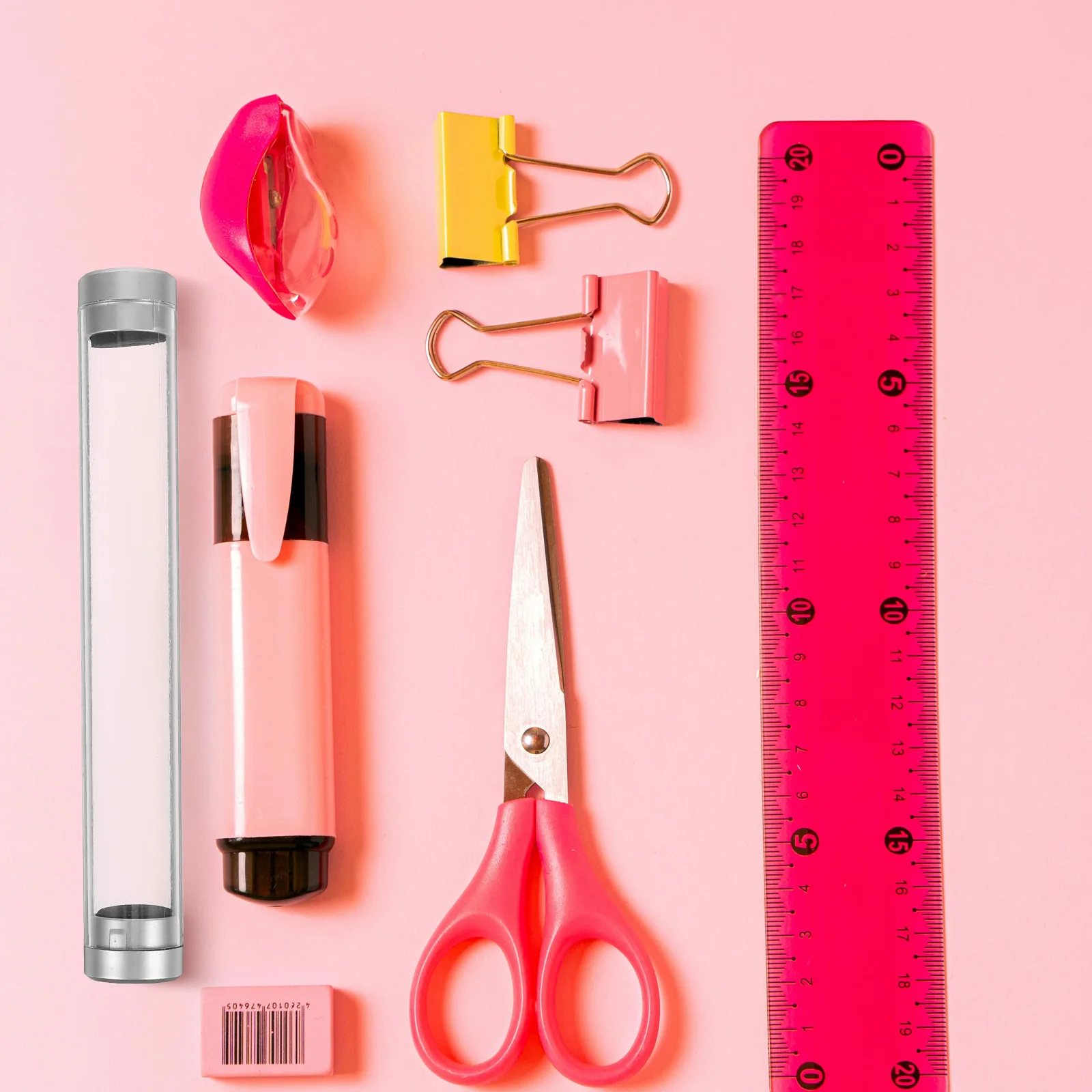 

6 pcs Container Cylinder Transparent Holder Plastic Pen Case Storage Box For Office School Business Stationery Organizer