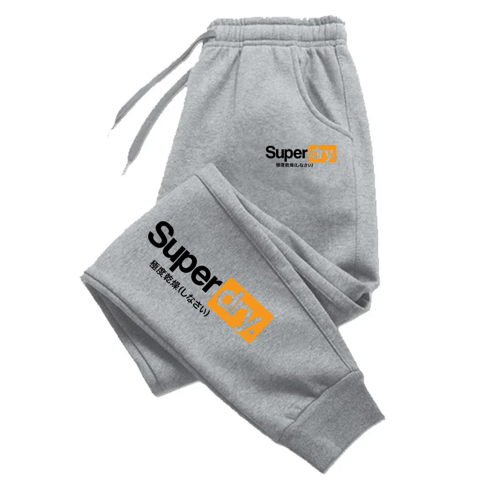 SUPERDRY العلامة التجارية الجافة للغاية Harajuku طباعة تنوعا بلون الرياضة في الهواء الطلق اللياقة البدنية اليومية تنفس عارضة الرجال Sweatpants
