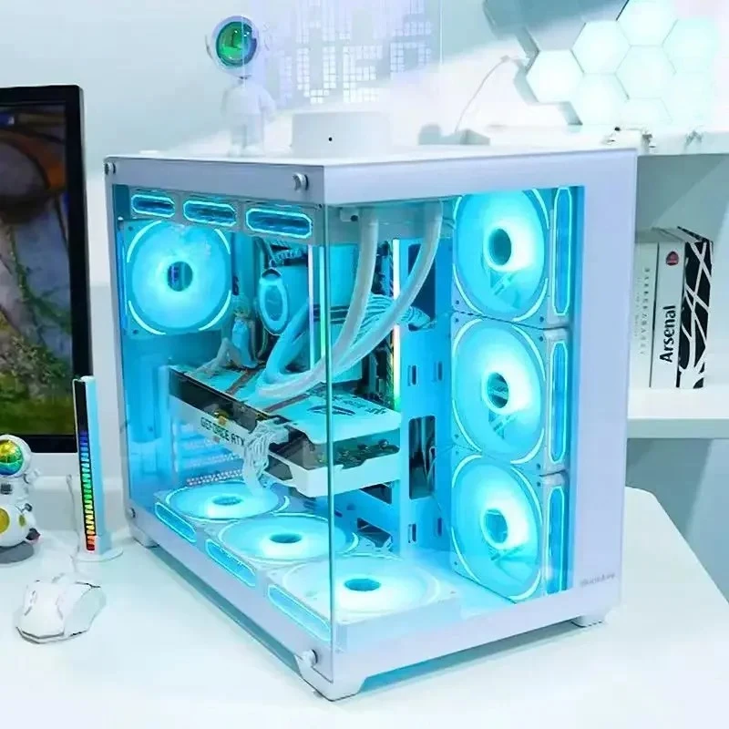 NEW Skytech Prism II Gaming PC Desktop forI3 12100F H610  3.8GHz, RX5500XT 24GB, 32GB 3200mhz RGB Memory, 1TB 2SSD