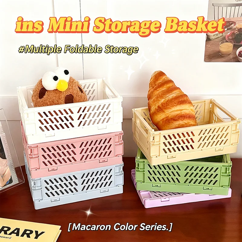 Multi Functional Foldable Storage Box Desktop Placement Storage Items Multiple Colors Snack Storage Box Office Household Items