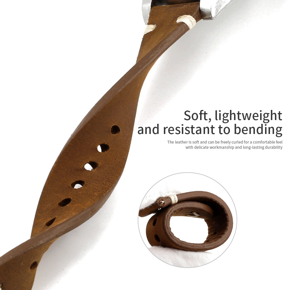 Retro Handmade 20mm 22mm Quick Release Watch Band Sude Leather Watch Strap Gray Brown Blue Replacement Watch Accessories for Men