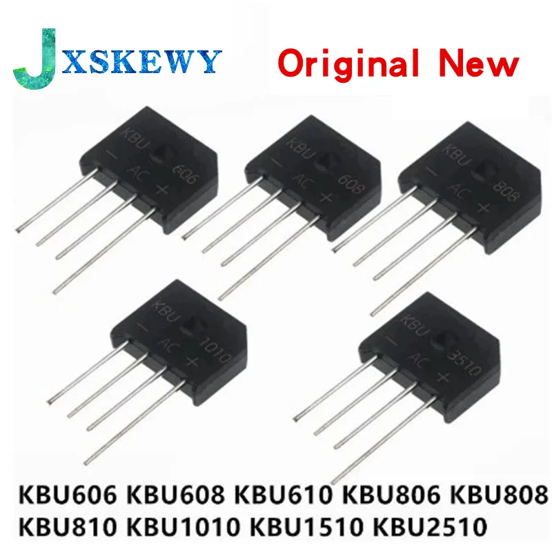 5PCS KBU1010 KBU-1010 10A 1000V diode bridge rectifier KBU1510 KBU808 KBU810 KBU606 KBU608 KBU610 KBU806 KBU2510 KBU1510 KBU3510