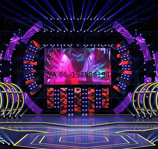 Durable Full Color P3.91 500*1000 Store Digital Advertising Screen Stage Events Rental LED Display Screen