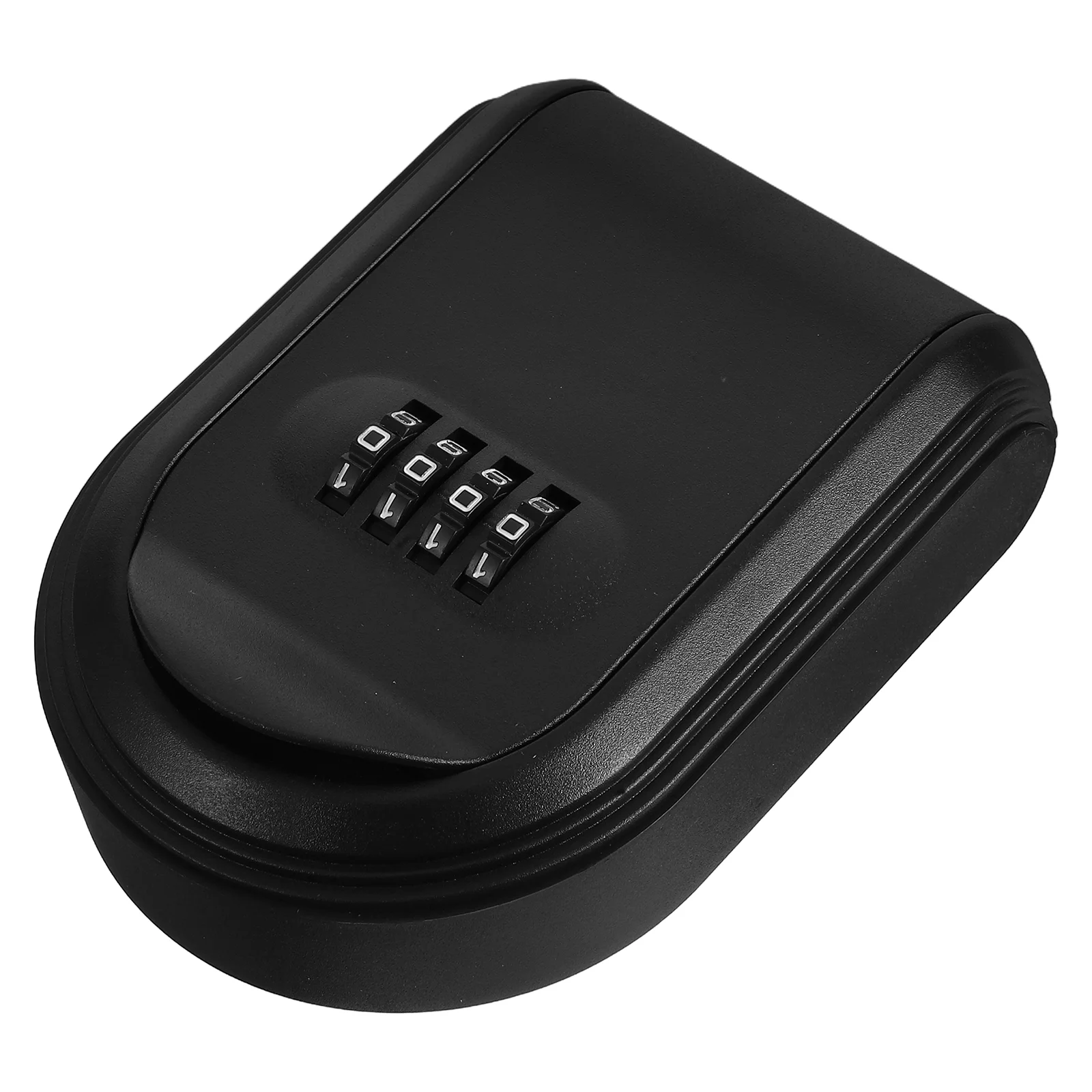 Black Plastic Key Lock Box Wall Mounted Outdoor Cabinet Resettable Code for Home Car Office Safe Key Management