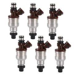 6Pcs Fuel Injectors For Toyota 4Runner Pickup 1989-1995 3VZE 3.0L V6 23209-65020 Car Accessories