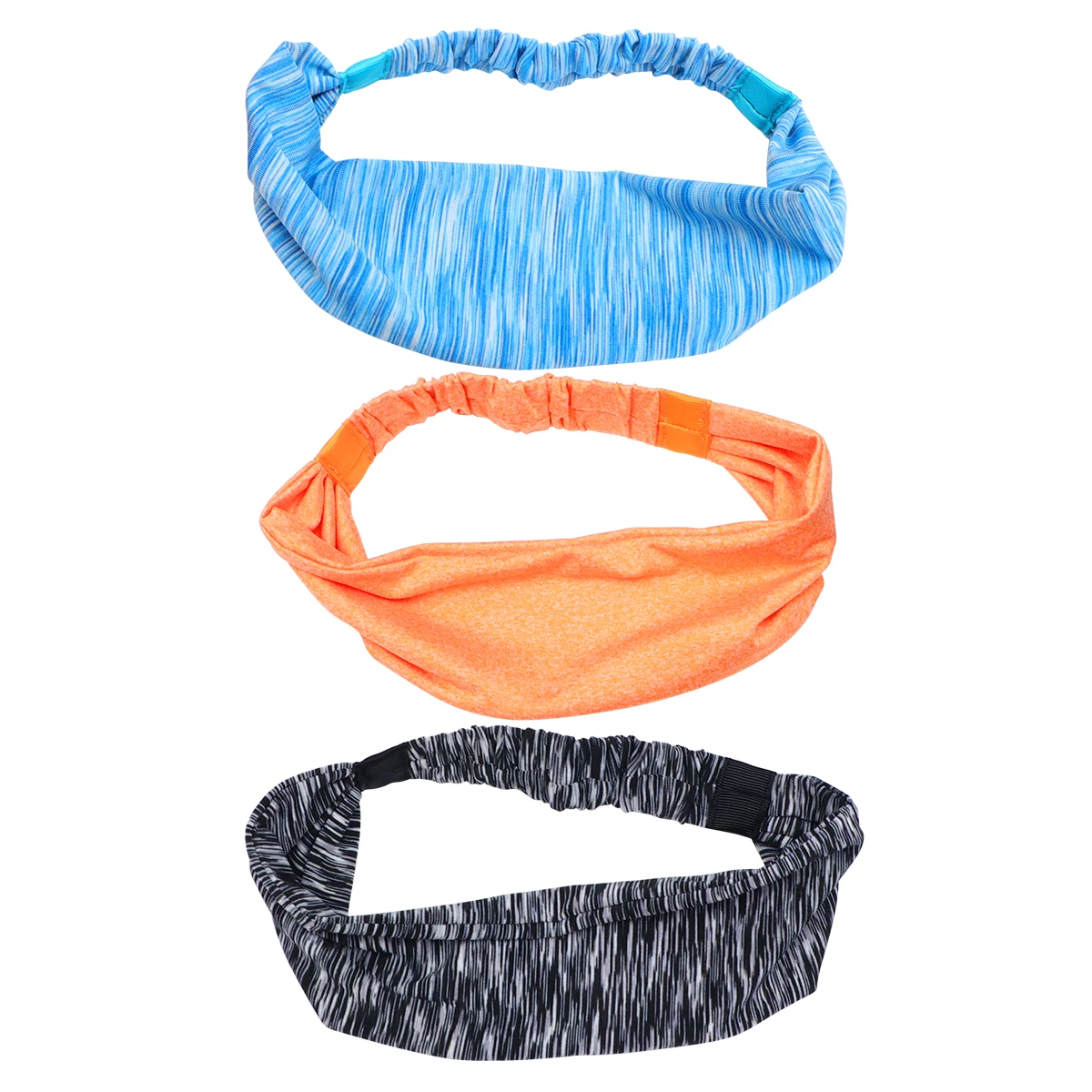 

3 Pcs Headband Headband For Sports Elastic Sports Hairband for Running Workout Sweat Absorbing Fitness Accessories