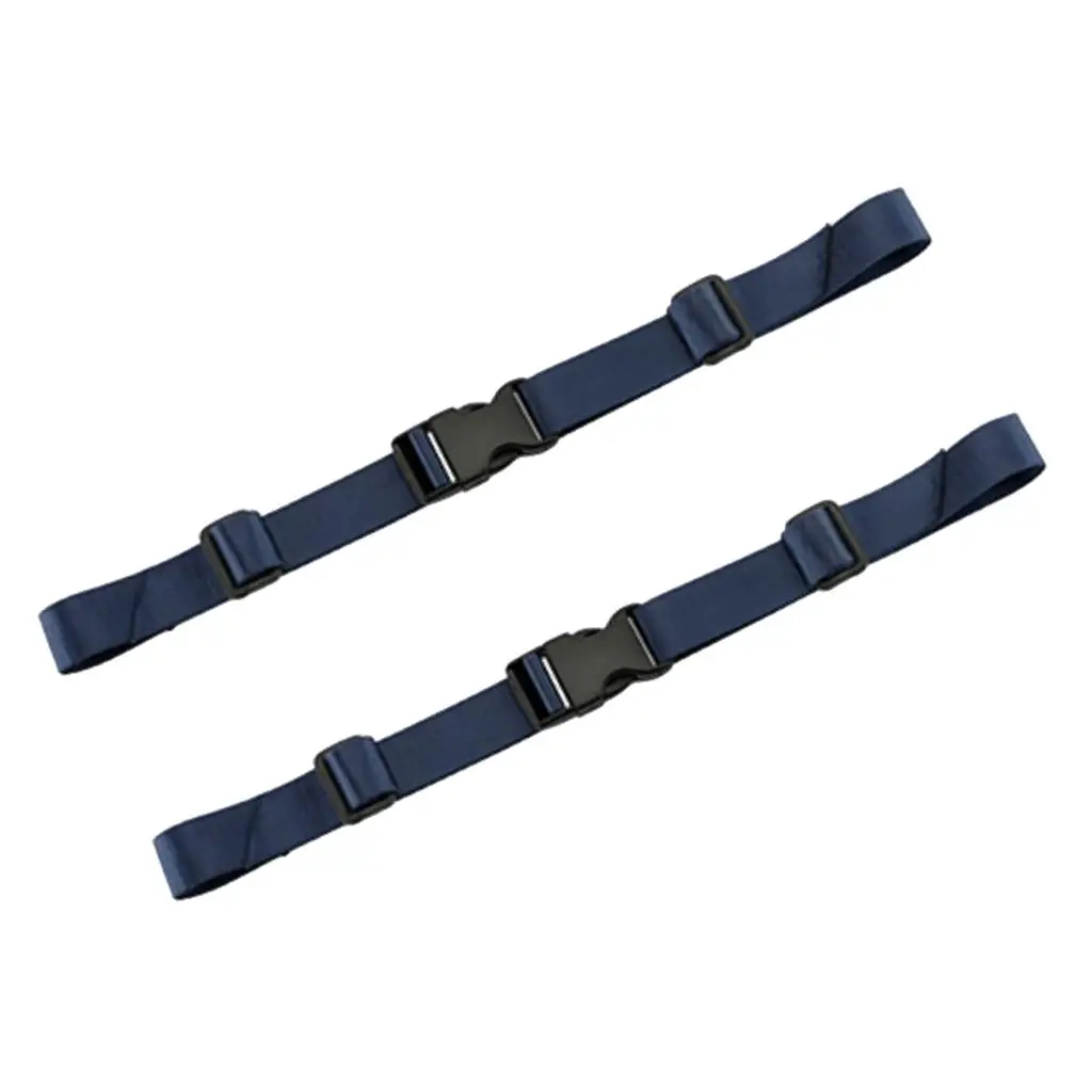 2-4pack Adjustable Backpack Chest Belt Nylon Waist Strap Waist Strap Navy Blue