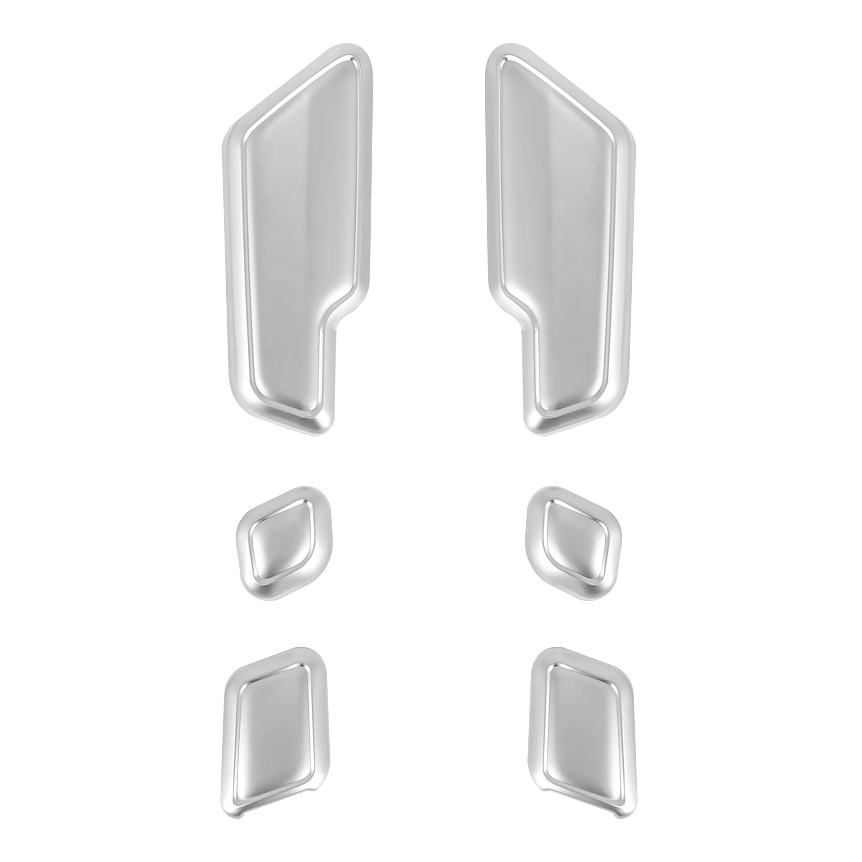 クロームカードアシート調整ボタンスイッチ、メルセデスベンツクラス、w204、w205、w212、w218、x204、x166、c、e、gk、gl、ml、cls、gl、6個