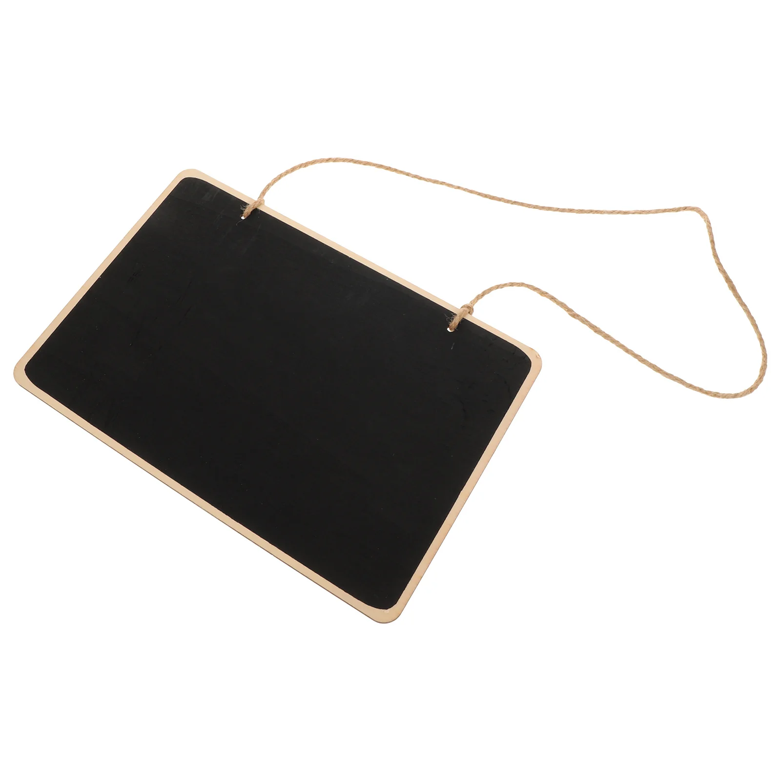 

Compact Wooden Chalkboard Sign Reusable Writable Message Board for Door Wall Patio Decor Hanging Blackboard Chalkboard Sign