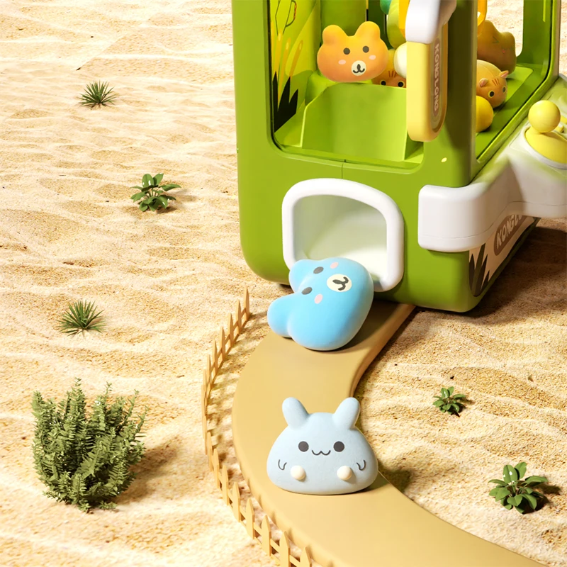 Nueva máquina para rascar muñecos de dinosaurios, Clip de juguete grande, Twister de muñecas, máquina para rascar muñecas para el hogar, efectos de sonido ricos, Dual P