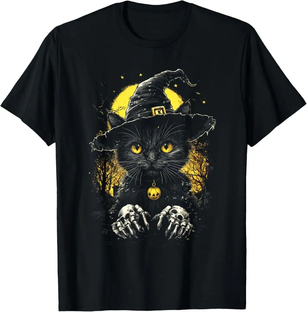 

Zombie Cat Halloween Kitten Witch cat Cute witch T-Shirt