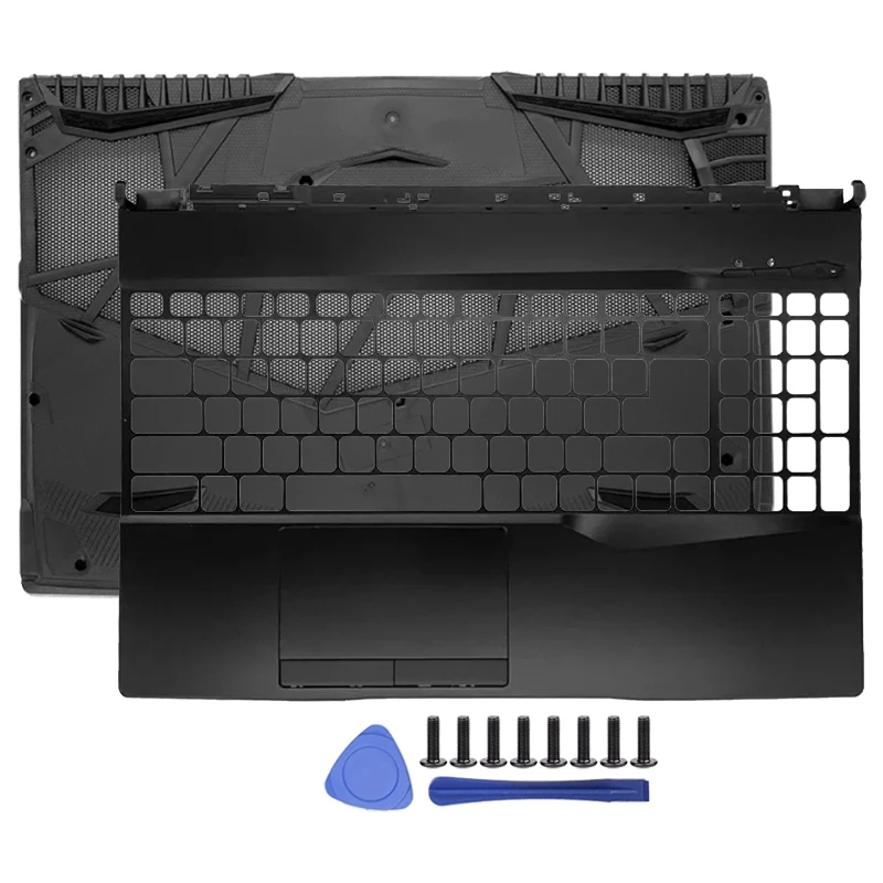 

Новый чехол для ноутбука MSI GL65 GP65 MS-16U1 MS-16U5 MS-16U7, верхний чехол с упором для рук, нижний корпус, черные аксессуары для ноутбуков