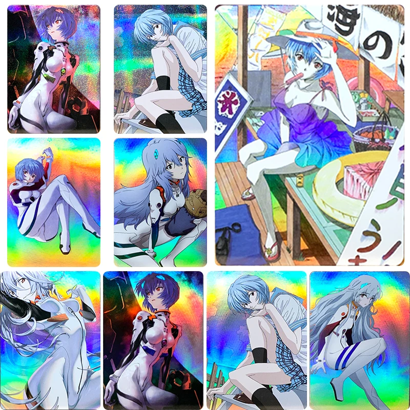 

9Pcs/set Neon Genesis Evangelion Ikari Shinji Akagi Ritsuko Ayanami Rei DIY Homemade Collection Card Christmas Gift Toys