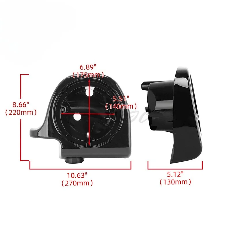 Motorcycle Protective Cover Leg Guard Modification Speaker Shell with Speaker Opening 1988-2013