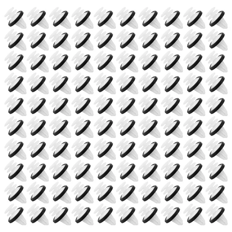 AEA6-100Pcs Door Trim Panel Retainer Clips Plastic 1025401-00-A 102540100A Fit For Tesla Model X S Auveco 21169