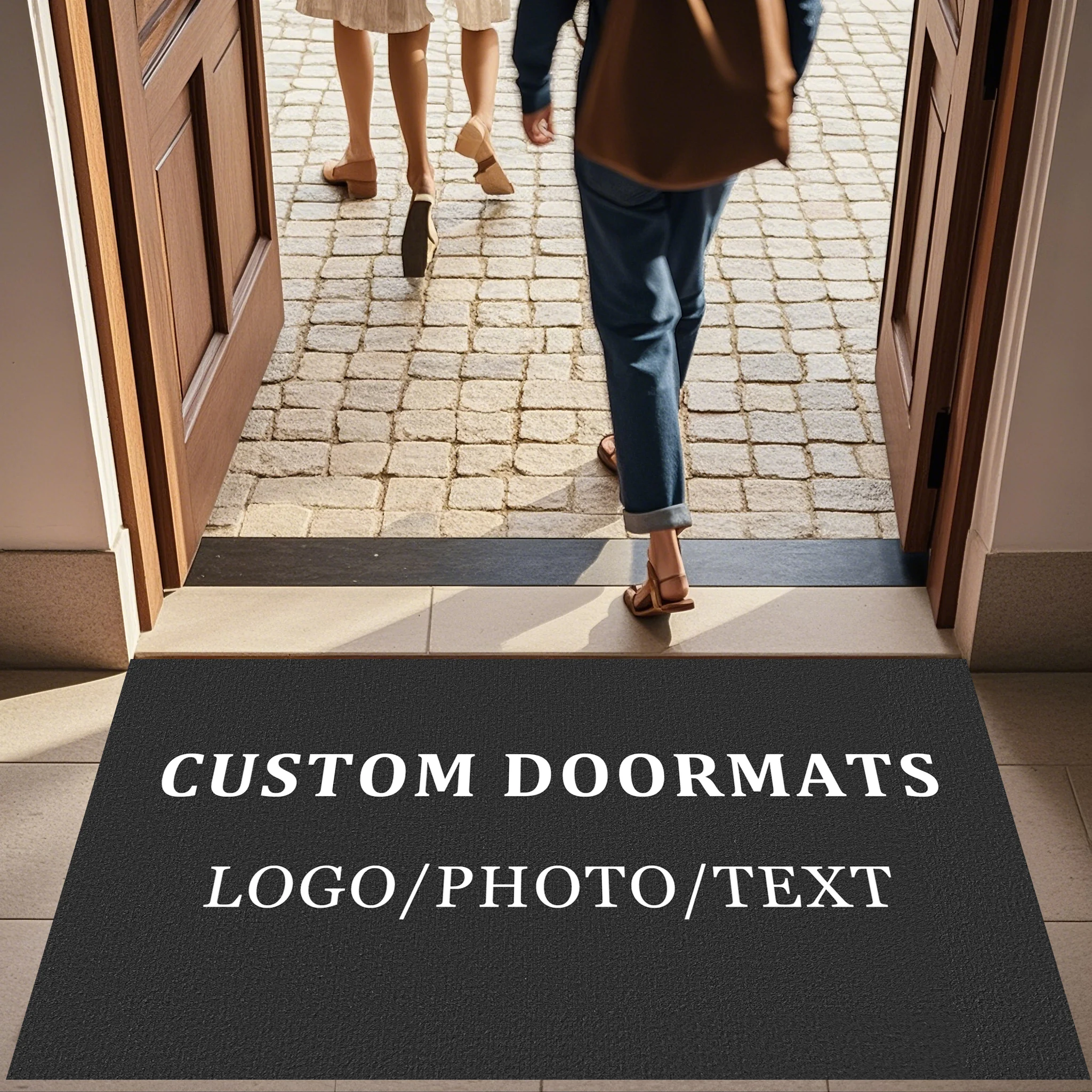 

Thickened 5mm Diatom Mud Floor Mat Custom Entrance Doormat Shop Building Corporate LOGO Personalization Mats for Non-slip