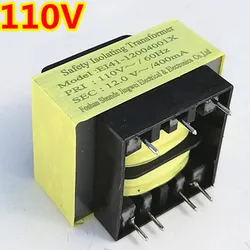 1PCS EI Power Transformer AC110/220V input voltage 60Hz 12V output voltage 400mA Magnetic Core Open frame type EI41-12004001X