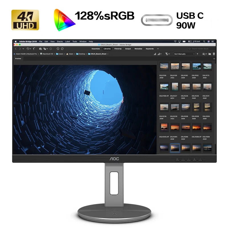 U32N3C 32 Inch IPS SCREEN LCD Monitor 4ms HDR400 4K 60HZ16:9 for PC Inch Wide Screen 60Hz Monitor DISPLAY HDMI+DP+TYPE-C+USB