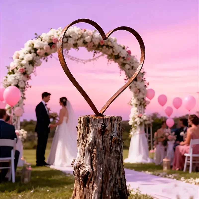 

1 Piece of Natural Rust-Colored Heart-Shaped Garden Stake - Outdoor Yard Art Decoration, Iron Art Heart Sculpture, Perfect Gift for Friends, Suitable for Any Holiday and Can Be Used in Spring, Summer, and All Seasons