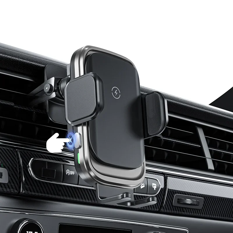 Cargador inalámbrico para teléfono de coche, soporte de ventilación de aire, estación de carga rápida para iPhone 15, 14, Xiaomi, Samsung, Huawei