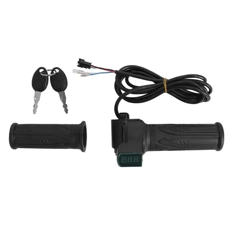 

Y1UC Electric Bicycles Scooter Handlebar Grip Twist Throttle with LED Display