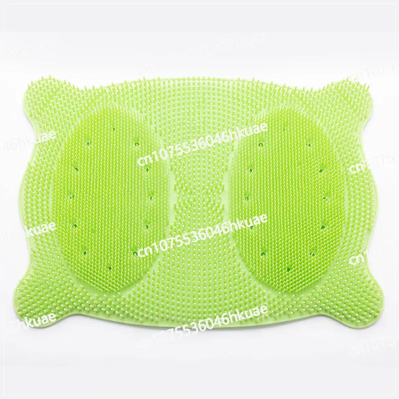 Household Silicone Foot Pad Can Suck Wall Lazy Back Bath Brush Soft Hair Massage