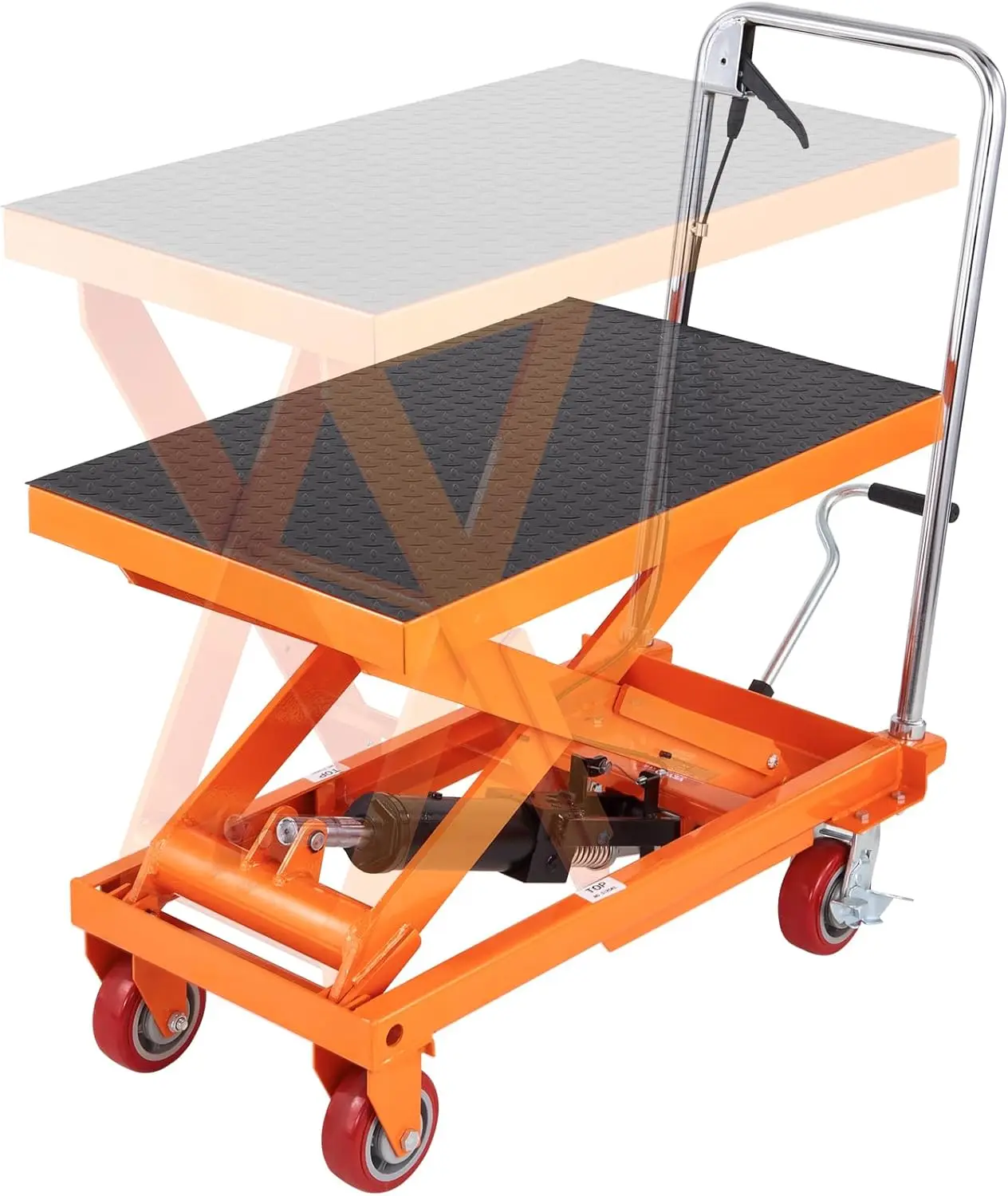 Hydraulic Lift Cart, 1100lbs Capacity 35.4