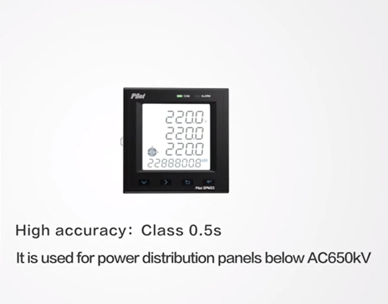2026 Pilot SPM33  Modbus RS485 Digital Output Multifunction Power Meter for Data Center Distribution System Smart Energy Meters