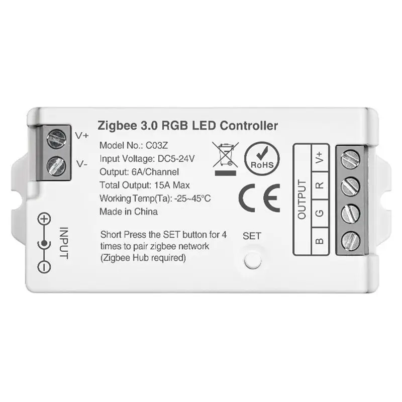 

Контроллер ABXF-LED для светодиодных лент RGB с управлением через приложение TUYA Smart Life, диммер для светодиодных лент RGB