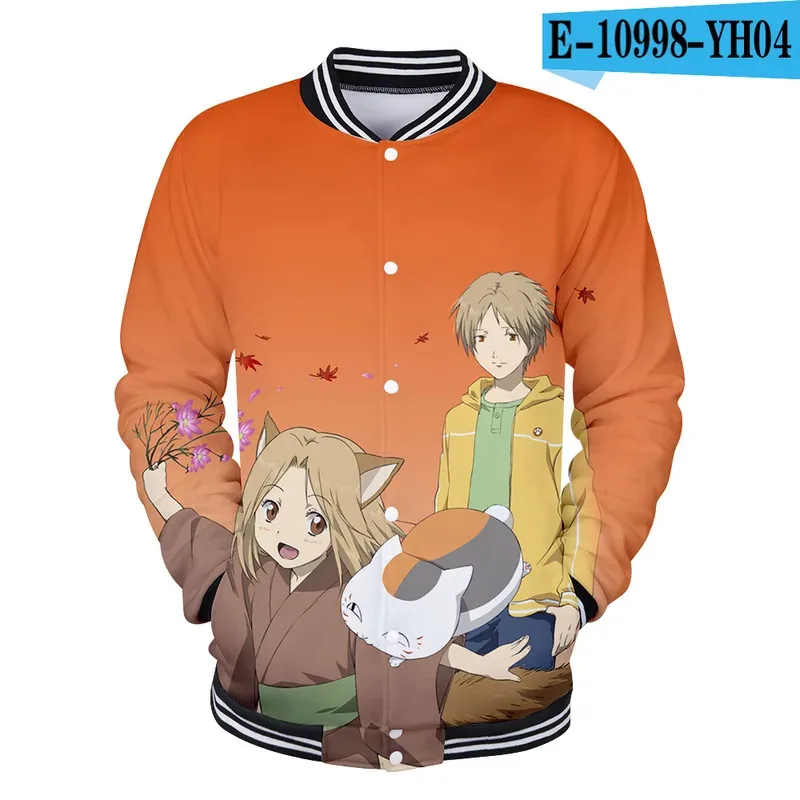 ซิซิ 2233 อะนิเมะ'หนังสือของเพื่อนคอสเพลย์เบสบอลผู้ชายเสื้อแจ็คเก็ตบอมเบอร์สตรีทฮิปฮอป Natsume Yuujinchou เบสบอล