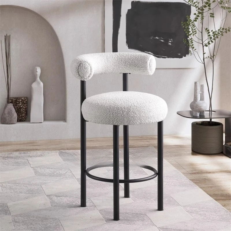 

Stools Modern Backrest Bar Chairs Aesthetic Kitchen Garden Outdoor Events Breakfast Parties Sgabello Cucina Modern Furniture