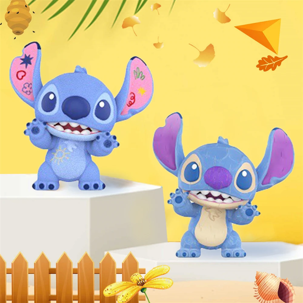 MINISO Disney Stitch Versatile Cool Collection Blind Box Handcrafted Cartoon Character Surprise Model Random 1PC blind box toys
