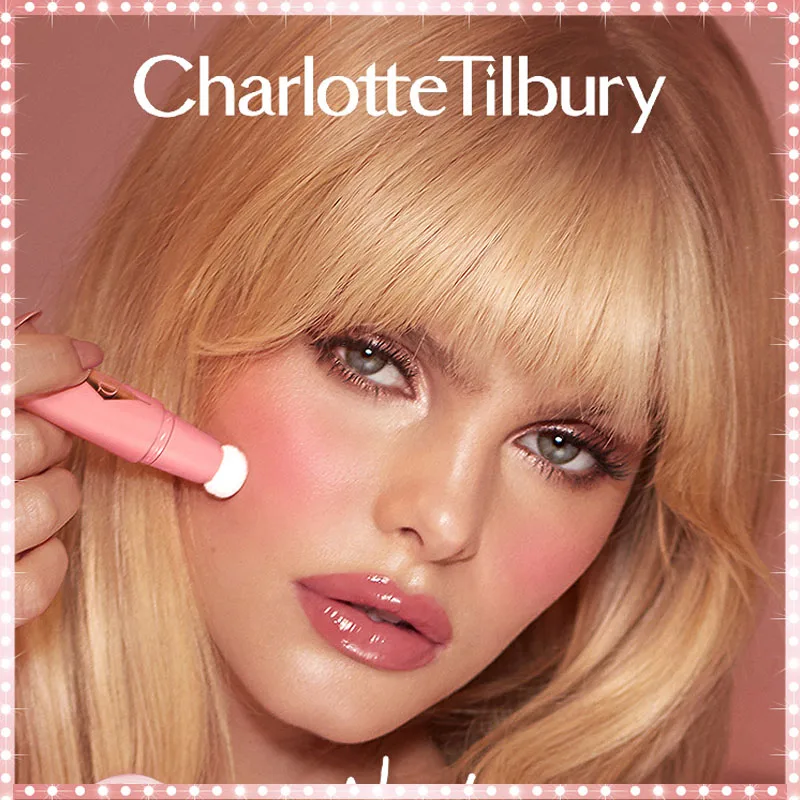 شارلوت تيلبوري مسحوق أحمر الخدود السائل وسادة هوائية القلم السائل روج الكنتوري عرض طبيعي البشرة المشاهير نفس ماكياج #3