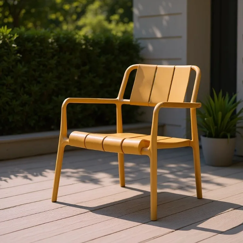 Outdoor balcony leisure beach chair, cafe negotiation chair