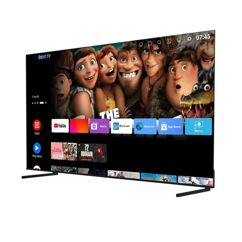 50 55 65 Inch 4K Ultra HD Smart LED TV Large Screen Android Home Television Full Display High Definition Entertainment System