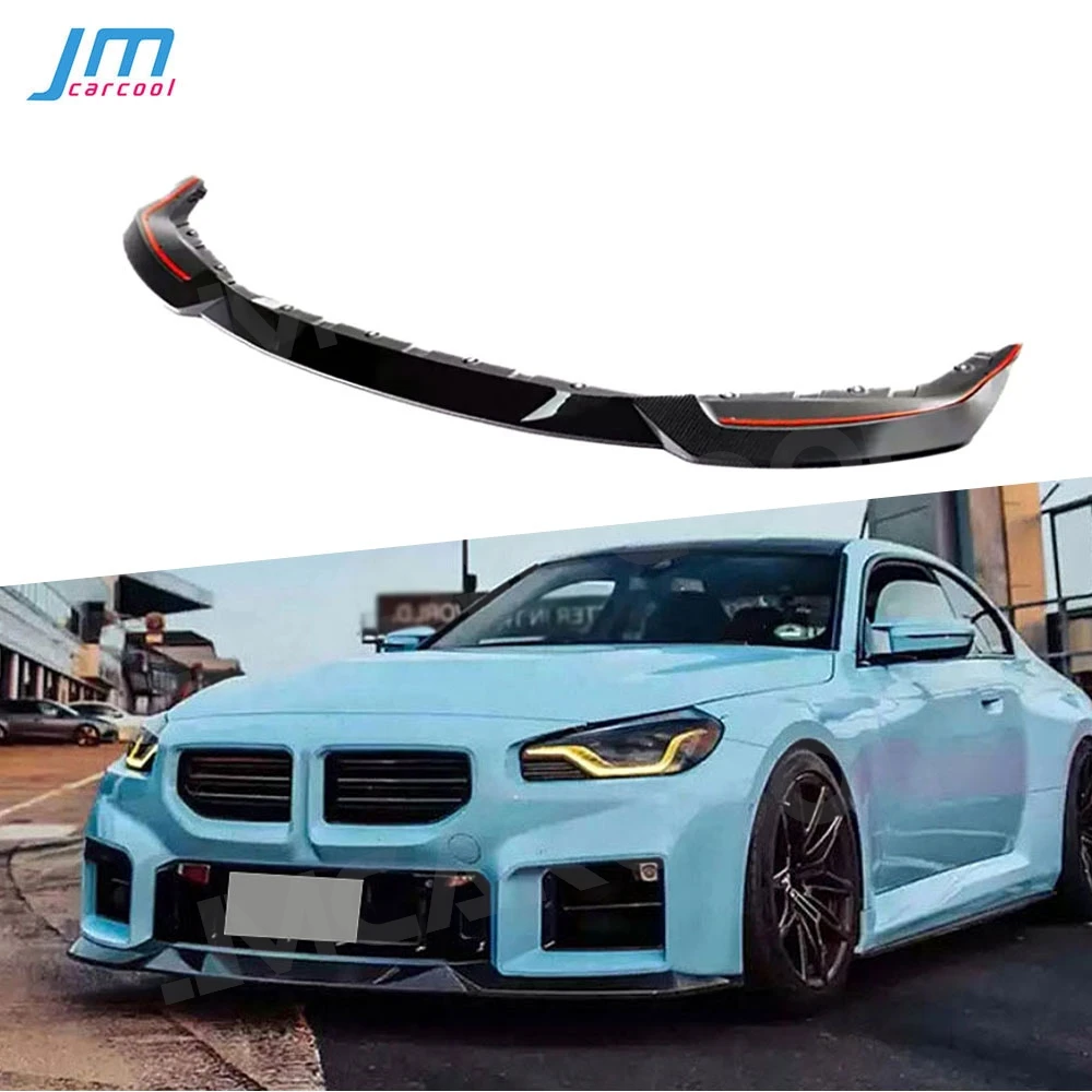 

Front Lip Chin Spoiler Splitter for BMW 2 Series G87 M2 2023+ Carbon Fiber Car Front Bumper Extension Body Kits FRP Accessories