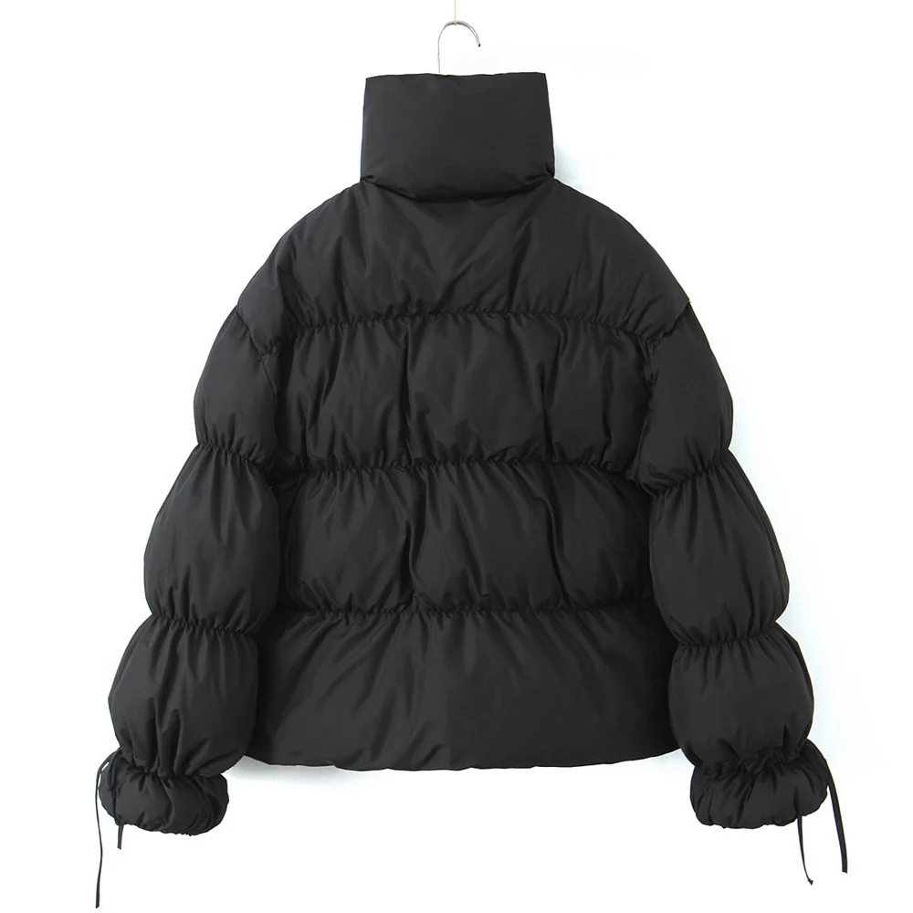 Nuovo prodotto invernale da donna, stile casual da pendolarismo, versatile, ampia, comoda e soffice giacca in cotone con colletto rialzato