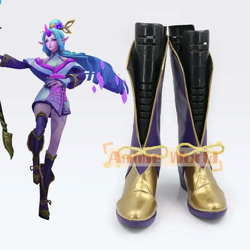 

Spirit Blossom Soraka Shoes Cosplay Boots Halloween Carnival Boot Custom Made