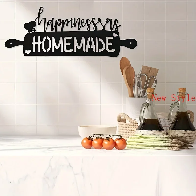 

Kitchen Home Decor Happiness Is Homemade Kitchen Signs Decoration Wall Kitchen Decor Metal Wall Hanging Decor Background Home De