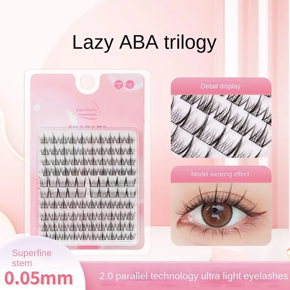 Eye Makeup False Volume Eyelashes 8styles Wispy Long Eyelash Extension Big Eyes Effect Self-Adhesive Fake Eyelashes Women Beauty