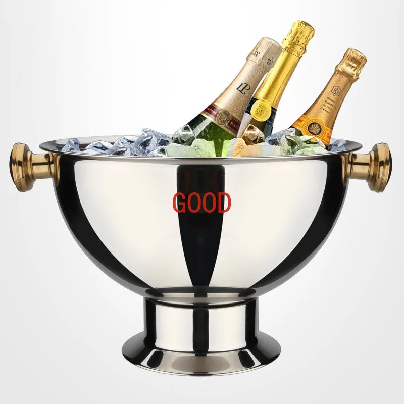 Stainless Steel Large Ice Bucket Banquet Champagne Bucket Ice Maker